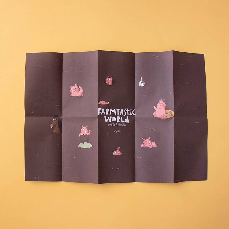 children's poster with stickers